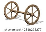 3d illustration of a hittite wheel