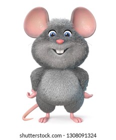 3d Illustration Home Wrecker Look Like A Rat/3d Illustration Funny Mouse