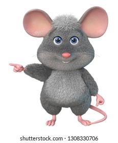 3d Illustration Home Wrecker Look Like A Rat/3d Illustration Funny Mouse