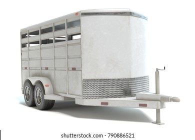 3d Illustration Of A Horse Trailer