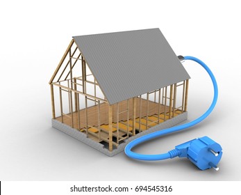 Timber Frame House Electrical Wiring Stock Illustrations Images Vectors Shutterstock