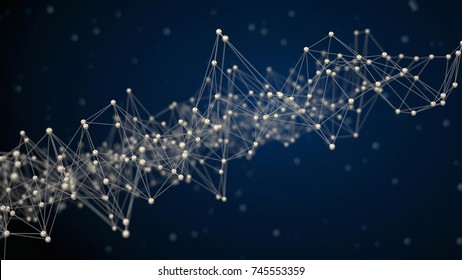 3d illustration. Image of Abstract network