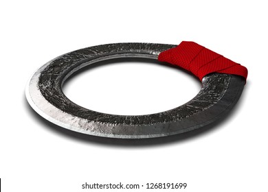 3D Illustration Indian Weapon Chakram