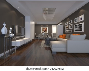 3D Illustration Interior Design 