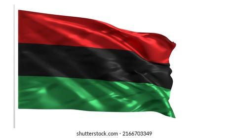 3D Illustration - Juneteenth Flag