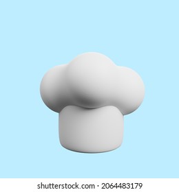 3d Illustration Of Kitchenware Stuff Chef Hat