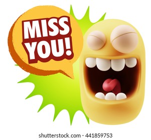 3d Illustration Laughing Character Emoji Expression Stock Illustration ...