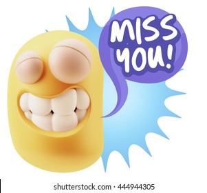 3d Illustration Laughing Character Emoji Expression Stock Illustration ...