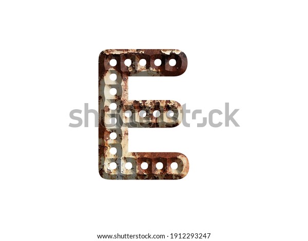 3d Illustration Letter E Brown Color Stock Illustration 1912293247 ...
