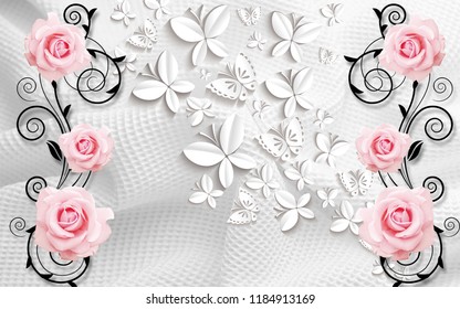 3d Wallpaper Rose Images Stock Photos Vectors Shutterstock