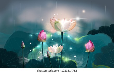 蓮の花 イラスト のイラスト素材 画像 ベクター画像 Shutterstock