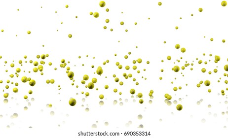 3D illustration of Many Tennis balls raining with a reflecting floor and a white background - Powered by Shutterstock