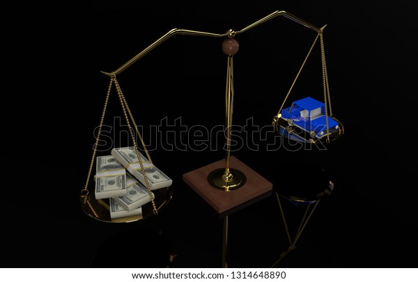 3D illustration of money
car scale