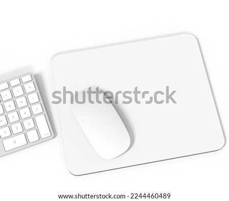 3d illustration - Mouse pad template