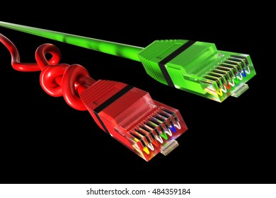 3D Illustration - Net Neutrality