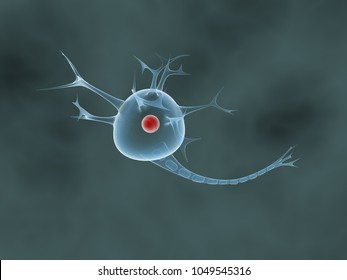 3d Illustration Neuron Stock Illustration