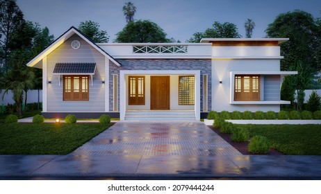 194 3d home kerala Images, Stock Photos & Vectors | Shutterstock