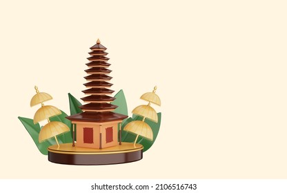 3d Illustration Of Nyepi Bali Silence Day