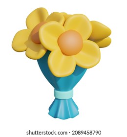 3D illustration or 3D object flower bucket - Powered by Shutterstock