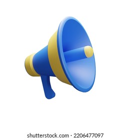 3d Illustration Object icon megaphone Can be used for web, app, info graphic, etc - Shutterstock ID 2206477097