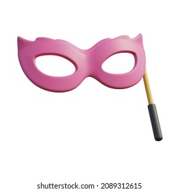 3D illustration or 3D object render of masquerade mask - Powered by Shutterstock