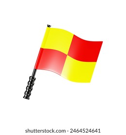 3D illustration of offside flag