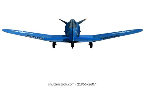 3d Illustration Of A Old War Plane In The Sky