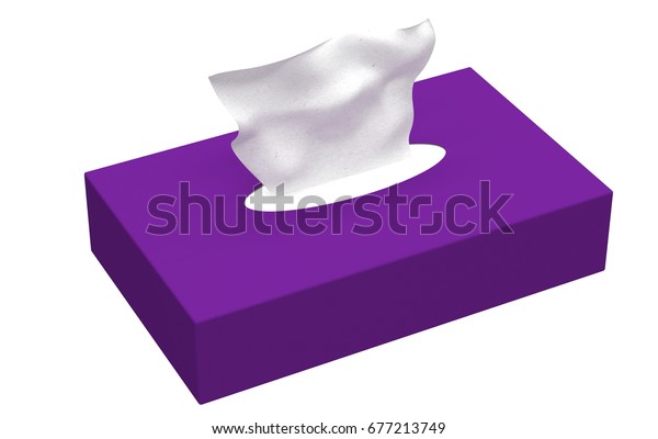 purple tissue box