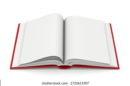 3d Illustration Open Red Book