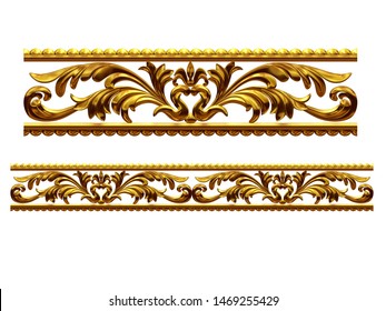 3d illustration ornament. Straight segment, can be combined with a fourtyfive or ninety degree curve version, which can be found with the search term Twenty seven