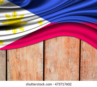 3d Illustration Philippines Fabric Waving Flag Stock Illustration ...