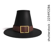 3d illustration of a pilgrim hat