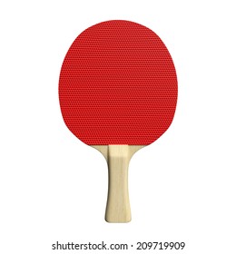 3d Illustration Of A Ping Pong Paddle