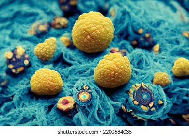 3D Illustration Of The Polio Virus