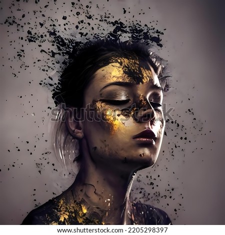 Similar – Image, Stock Photo Greed #3 Human being