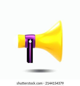 3d Illustration Ramadan Toa Megaphone Object Premium Psd