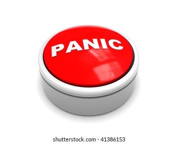 3d Illustration Red Panic Button Over Stock Illustration 41386153 ...