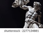 3D illustration of a Renaissance marble statue of Prometheus. In Greek mythology, Prometheus stole fire from the gods and gave it to humanity in the form of knowledge and civilization.