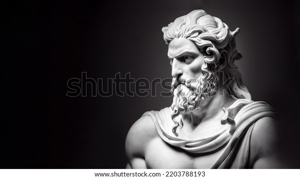 3D\
illustration of a Renaissance marble statue of Hades. He is the\
king of the underworld, God of the dead and riches, Hades in Greek\
mythology, known as Pluto in Roman\
mythology.