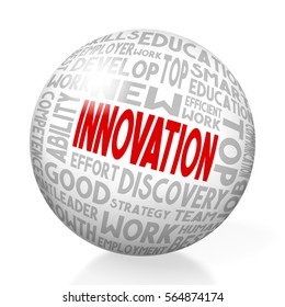 3D illustration/ 3D rendering - Innovation concept