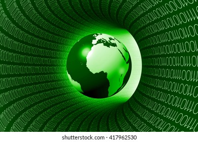 3D illustration/ 3D rendering - Internet concept