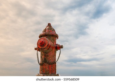 3d illustration of a rusty hydrant