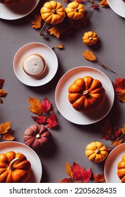 3d Illustration Seamless Pattern Of Thanksgiving Theme Instagram Story Template