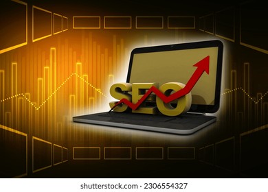 3d illustration search engine optimizer concept
