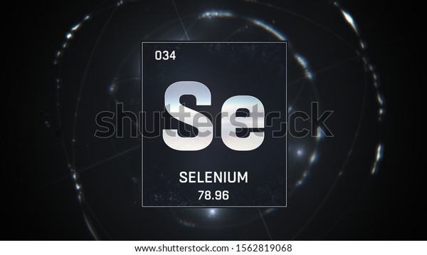 3d Illustration Selenium Element 34 Periodic Stock Illustration ...