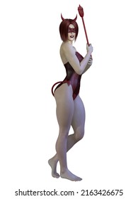 3d Illustration Of An Sexy Female Devil Figure