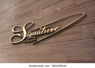 3D Illustration - Signature Logo Design - Mockups - Photography