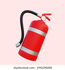 3d Illustration Simple Object Fire Extinguisher