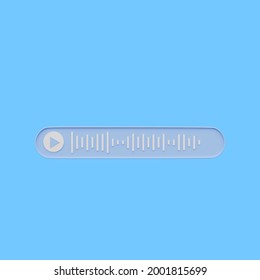 3d Illustration Of Simple Sign Voice Note