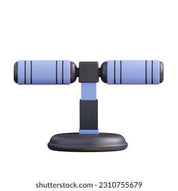 3d illustration sit up bars